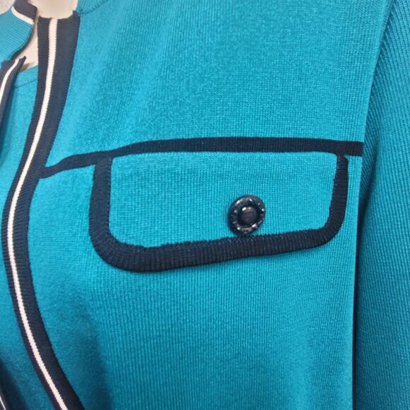 Misook 2 pc set Tea Jacket & Tank - Cardigan Twin Set  Small/Medium EUC - Picture 6 of 11